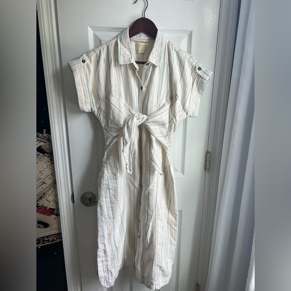 EUC Anthropologie Mauve Dress 1950’s Size 10